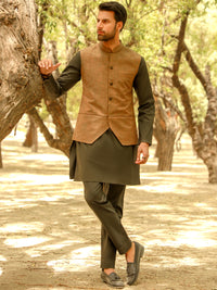 Khaki Waistcoat - AL-WC-428