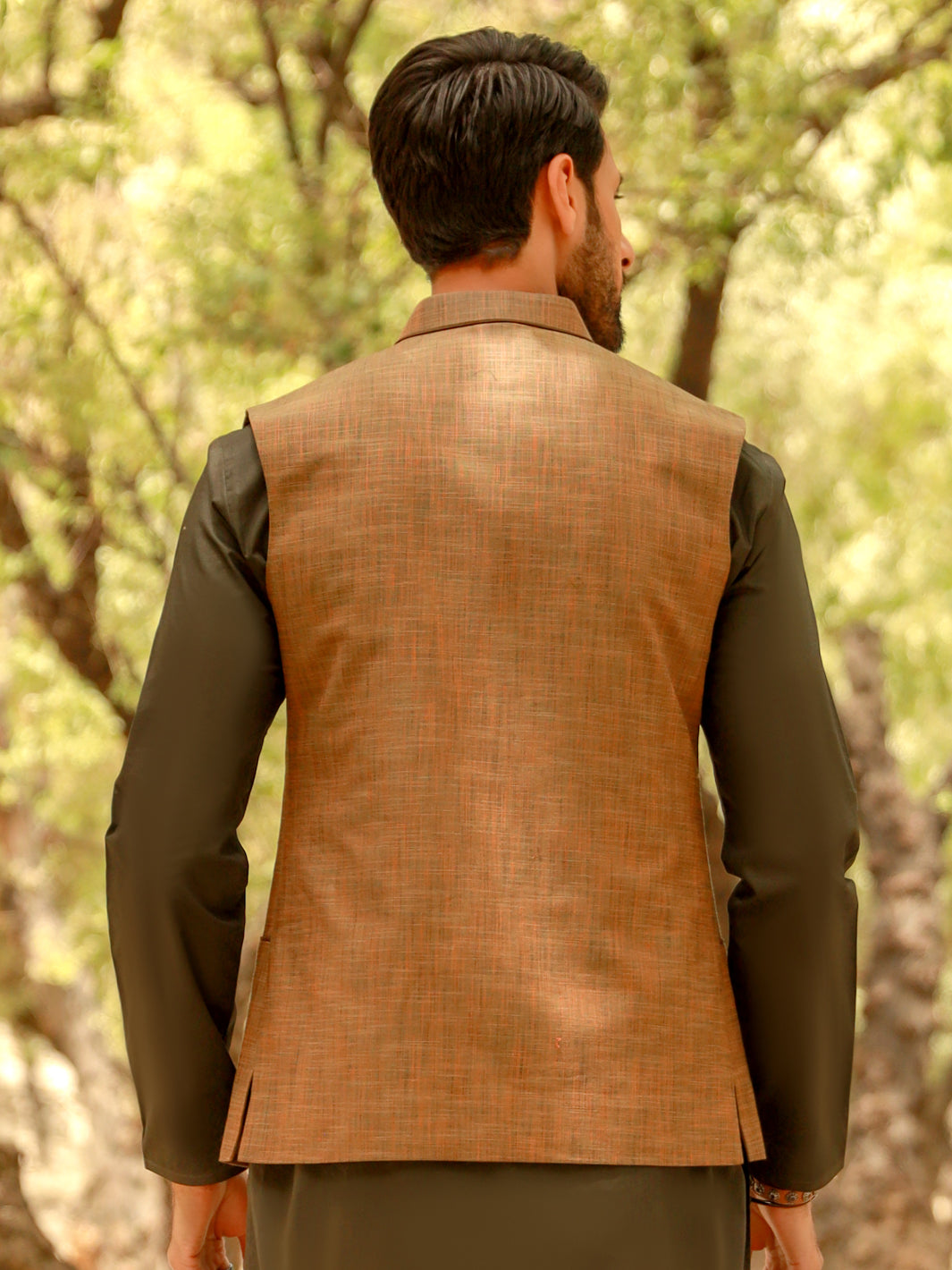 Khaki Waistcoat - AL-WC-428