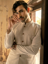 Beige Linen Waistcoat - AL-WC-452