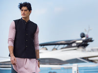 Black Blended Waistcoat - AL-WC-460