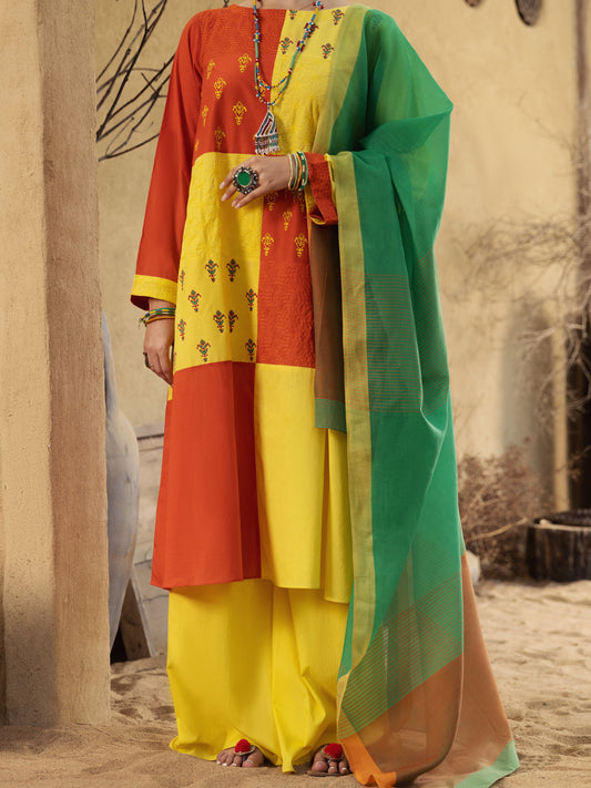 Multicolor Lawn 3 Piece Unstitched - ALP-3PS-1585