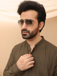 Green Kurta Shalwar - AL-KS-2652