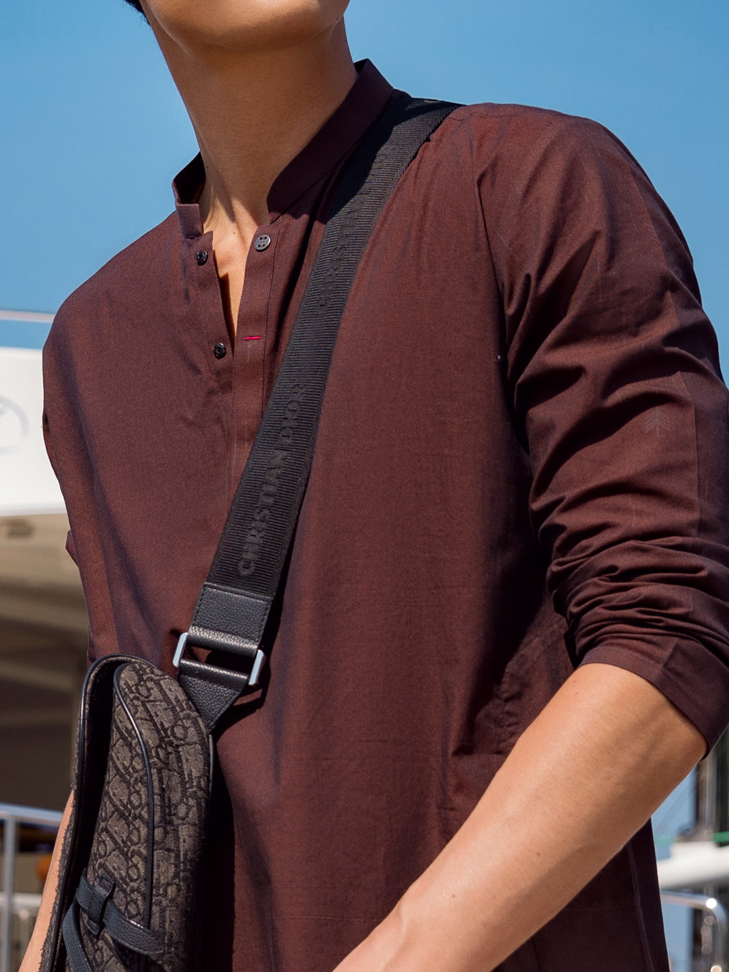 Brown Cotton Kurta - AL-K-1069A
