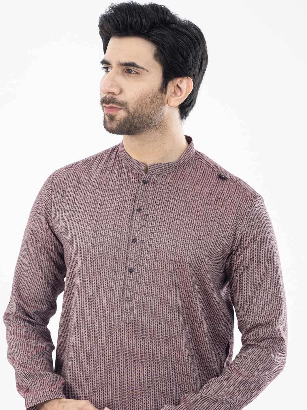 Pink Cotton Kurta - AL-K-1071