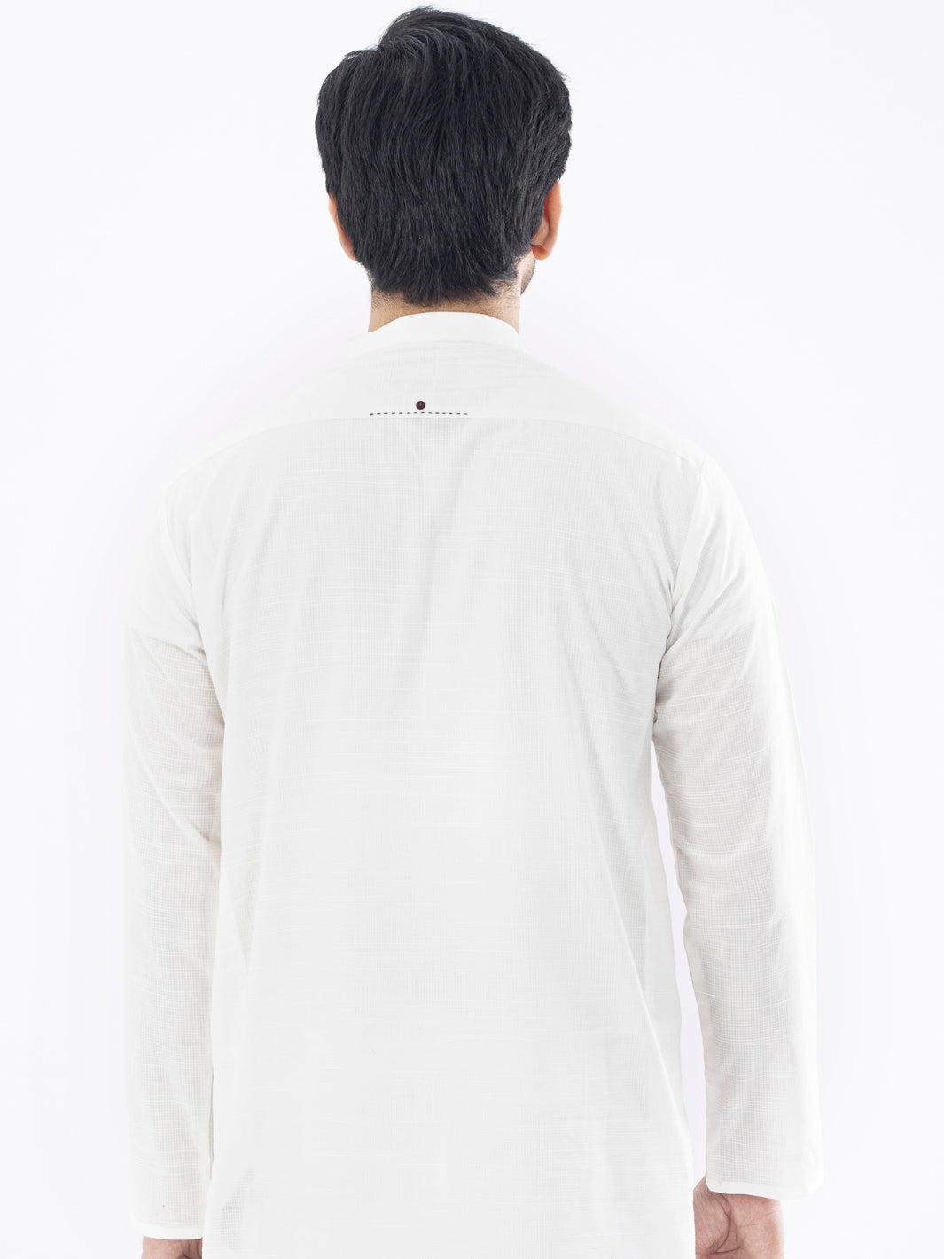 White Cotton Kurta - AL-K-1099