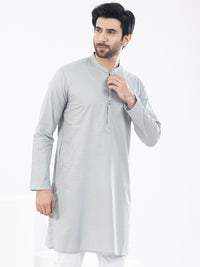Light Green Cotton Kurta - AL-K-1100