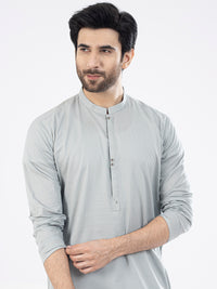 Light Green Cotton Kurta - AL-K-1100