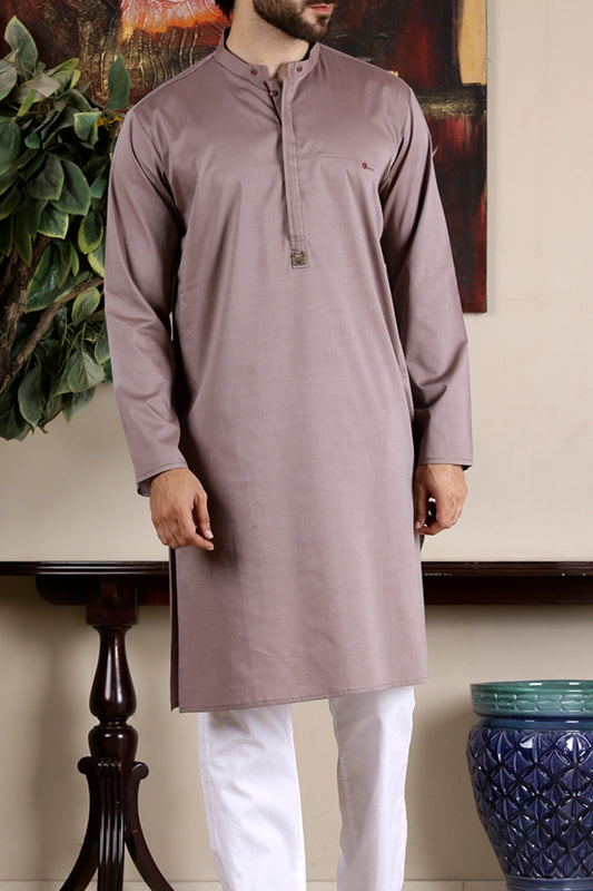 Brown Blended Kurta - AL-K-631