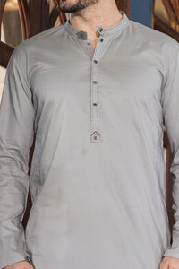 Grey Blended Kurta - AL-K-651