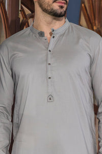 Grey Blended Kurta - AL-K-651
