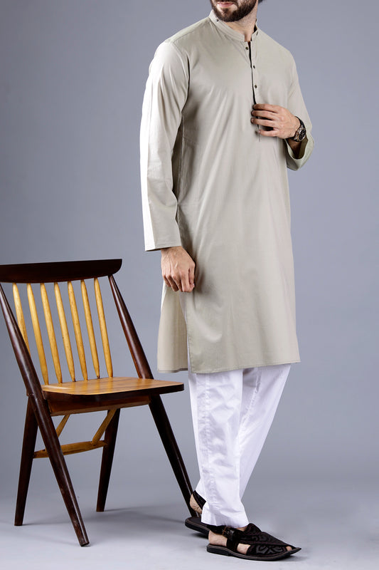 Light Green Blended Kurta - AL-K-655