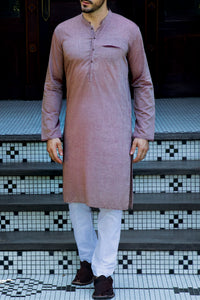 Tea Pink Blended Kurta - AL-K-678