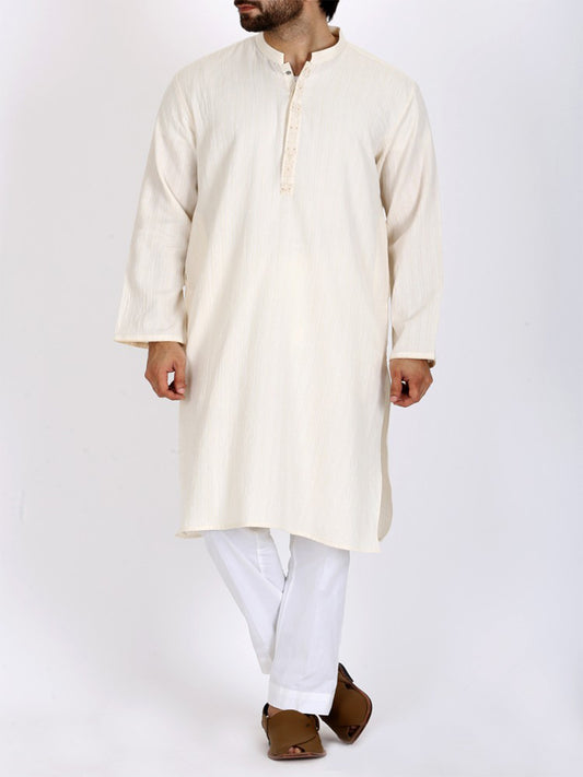 Cream Bunnat Kurta - AL-K-703