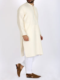 Off White Bunnat Kurta - AL-K-706