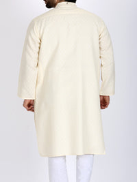 Off White Bunnat Kurta - AL-K-706