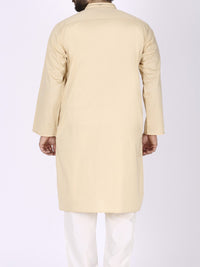 Golden Blended Kurta - AL-K-710
