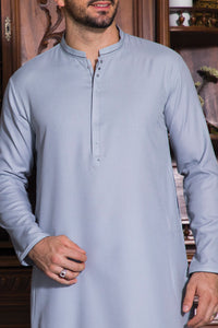 Light Grey Blended Kurta - AL-K-718