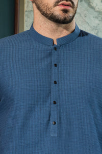 Blue Blended Kurta - AL-K-728