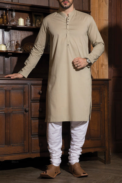 Light Green Blended Kurta - AL-K-733