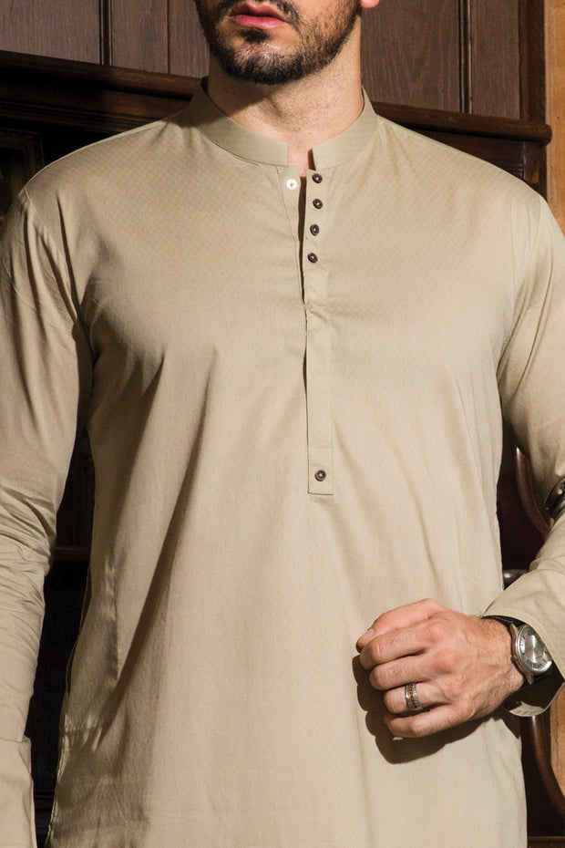 Light Green Blended Kurta - AL-K-733