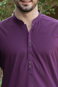 Purple Blended Kurta - AL-K-734