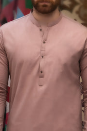 Pink Cotton Kurta - AL-K-743