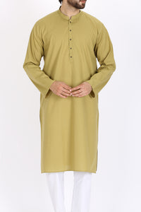 Green Cotton Kurta - AL-K-745