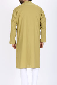 Green Cotton Kurta - AL-K-745
