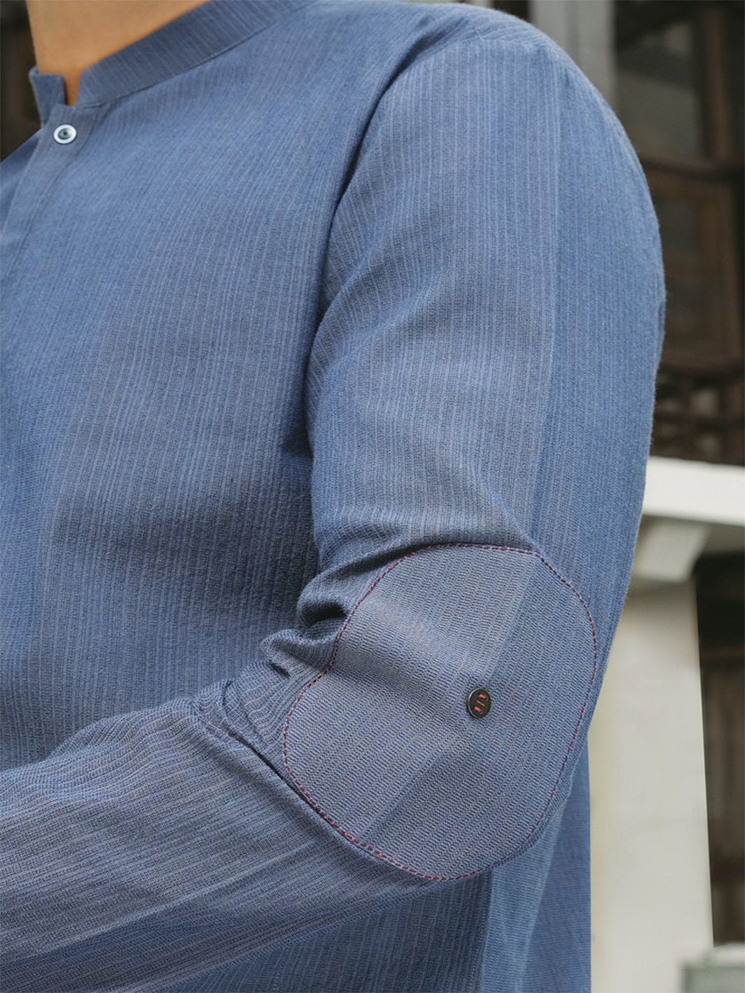 Blue Cotton Kurta - AL-K-754