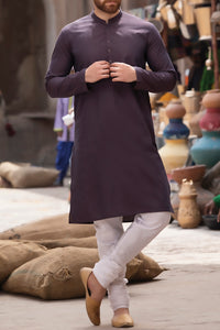 Maroon Cotton Kurta - AL-K-757