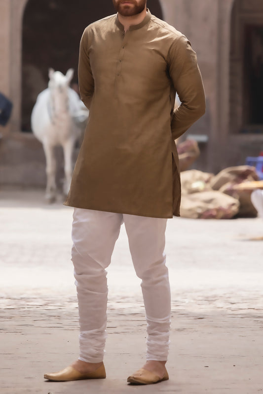 Green Cotton Kurta - AL-K-766C