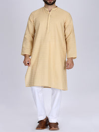 Fawn Jacquard Kurta - AL-K-772B