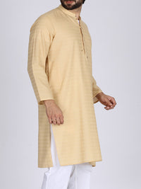 Fawn Jacquard Kurta - AL-K-772B