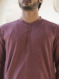 Maroon Blended Kurta - AL-K-785