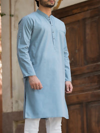 Blue Blended Kurta - AL-K-789