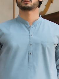 Blue Blended Kurta - AL-K-789
