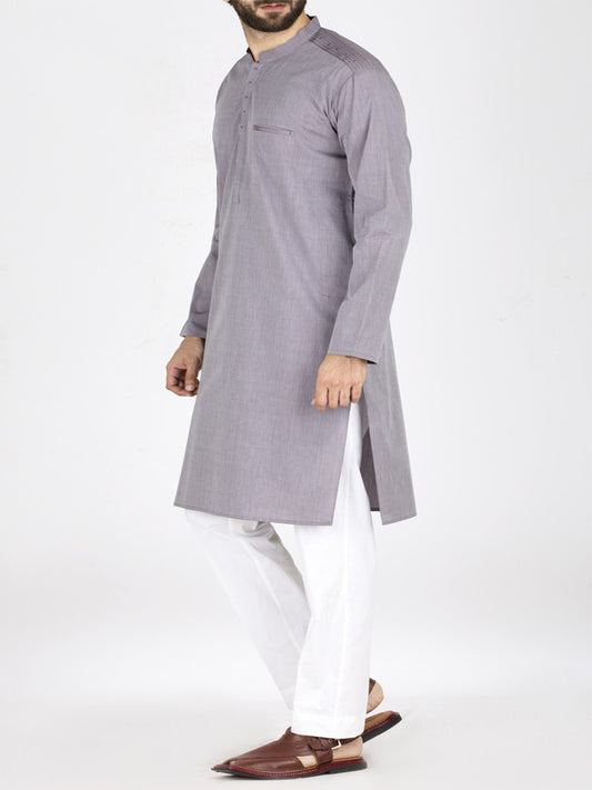Light Purple Blended Kurta - AL-K-793