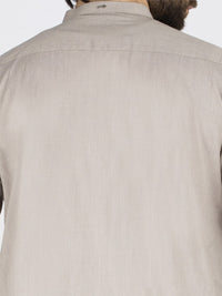 Sand Colored Cotton Kurta - AL-K-801