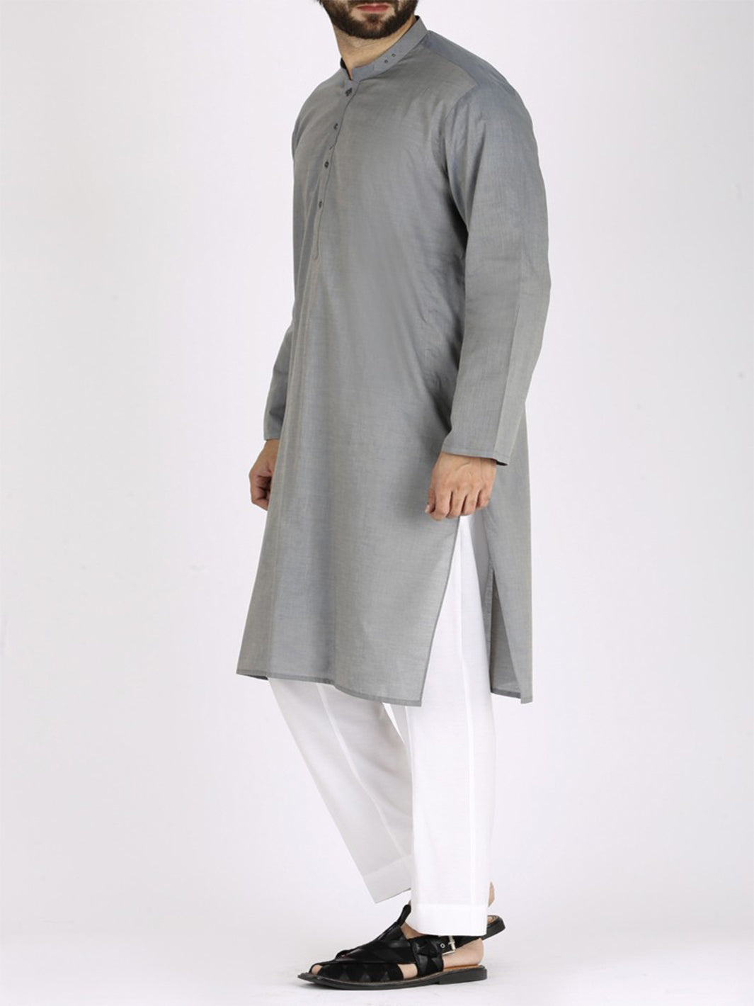 Light Blue Cotton Kurta - AL-K-802
