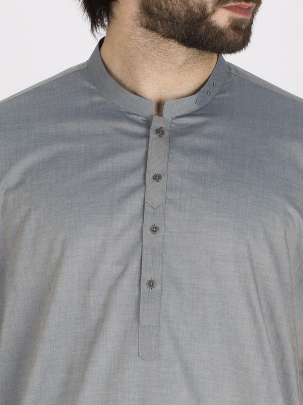 Light Blue Cotton Kurta - AL-K-802