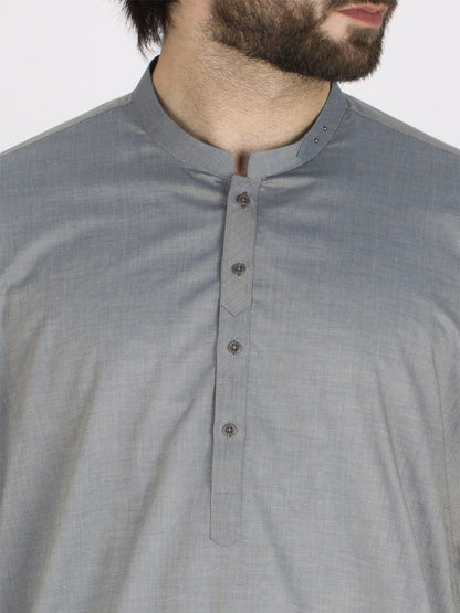 Light Blue Cotton Kurta - AL-K-802