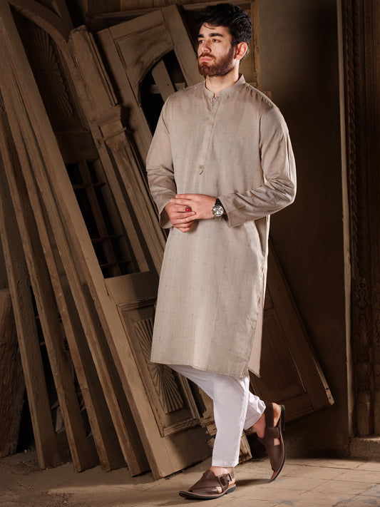 Dark Tea Kurta - AL-K-813