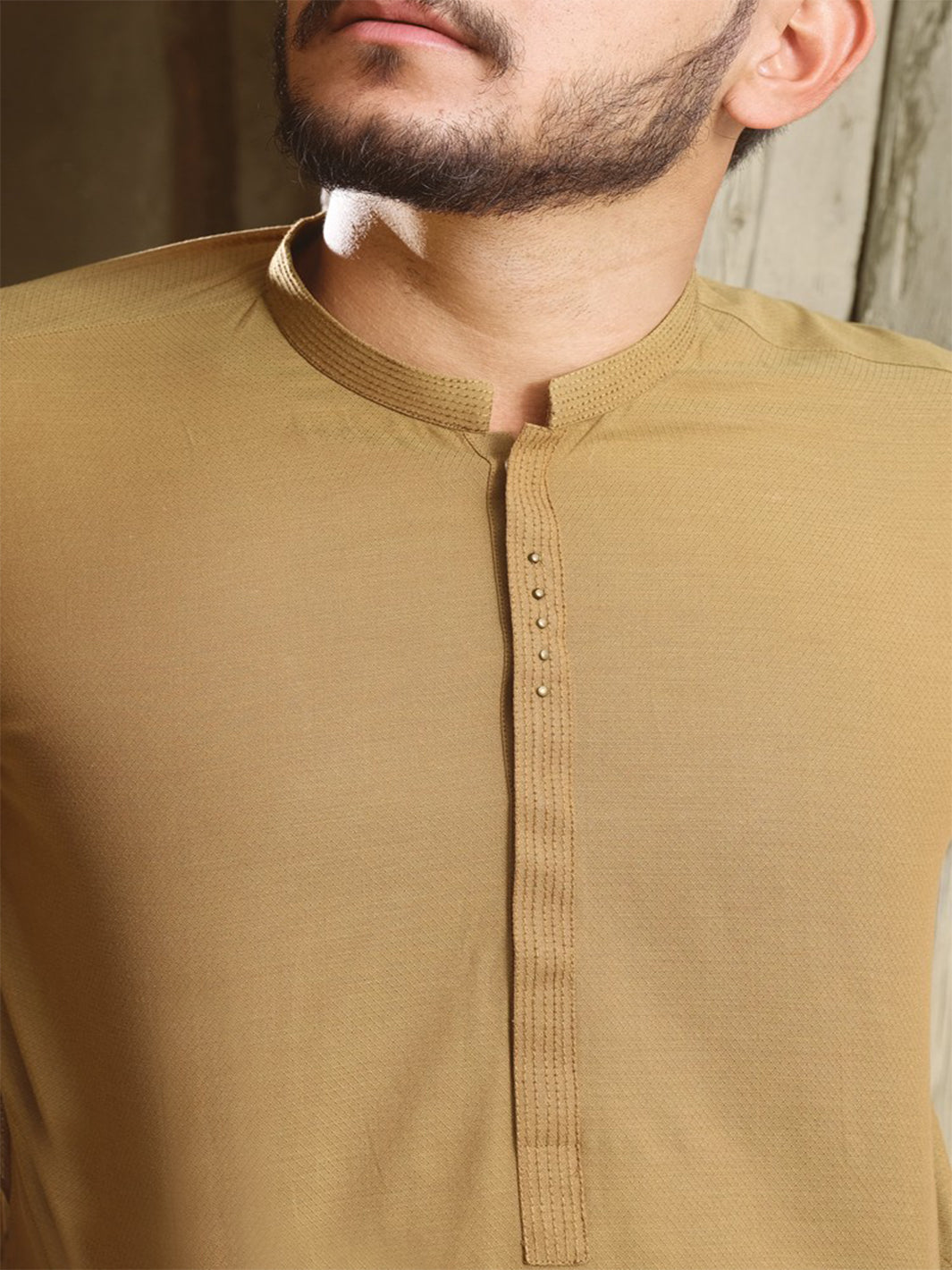 Mustard Blended Kurta - AL-K-828
