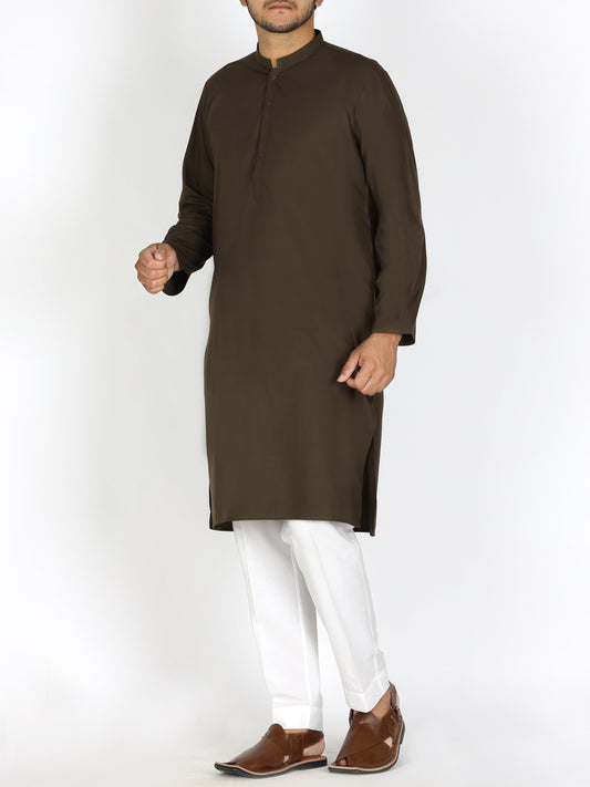Olive Green Kurta - AL-K-849