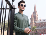 Green Cotton Kurta - AL-K-910