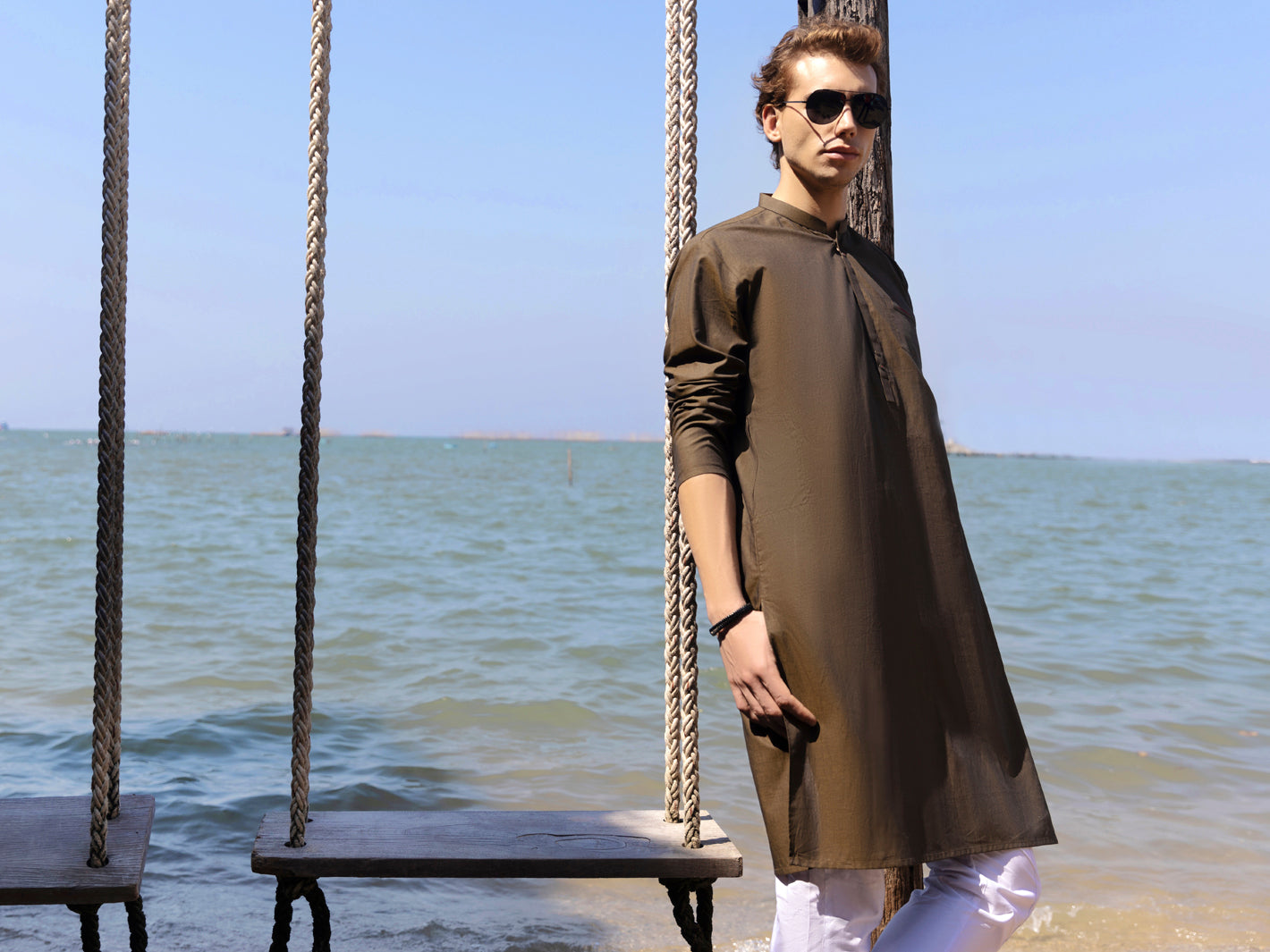 Olive Green Kurta - AL-K-939