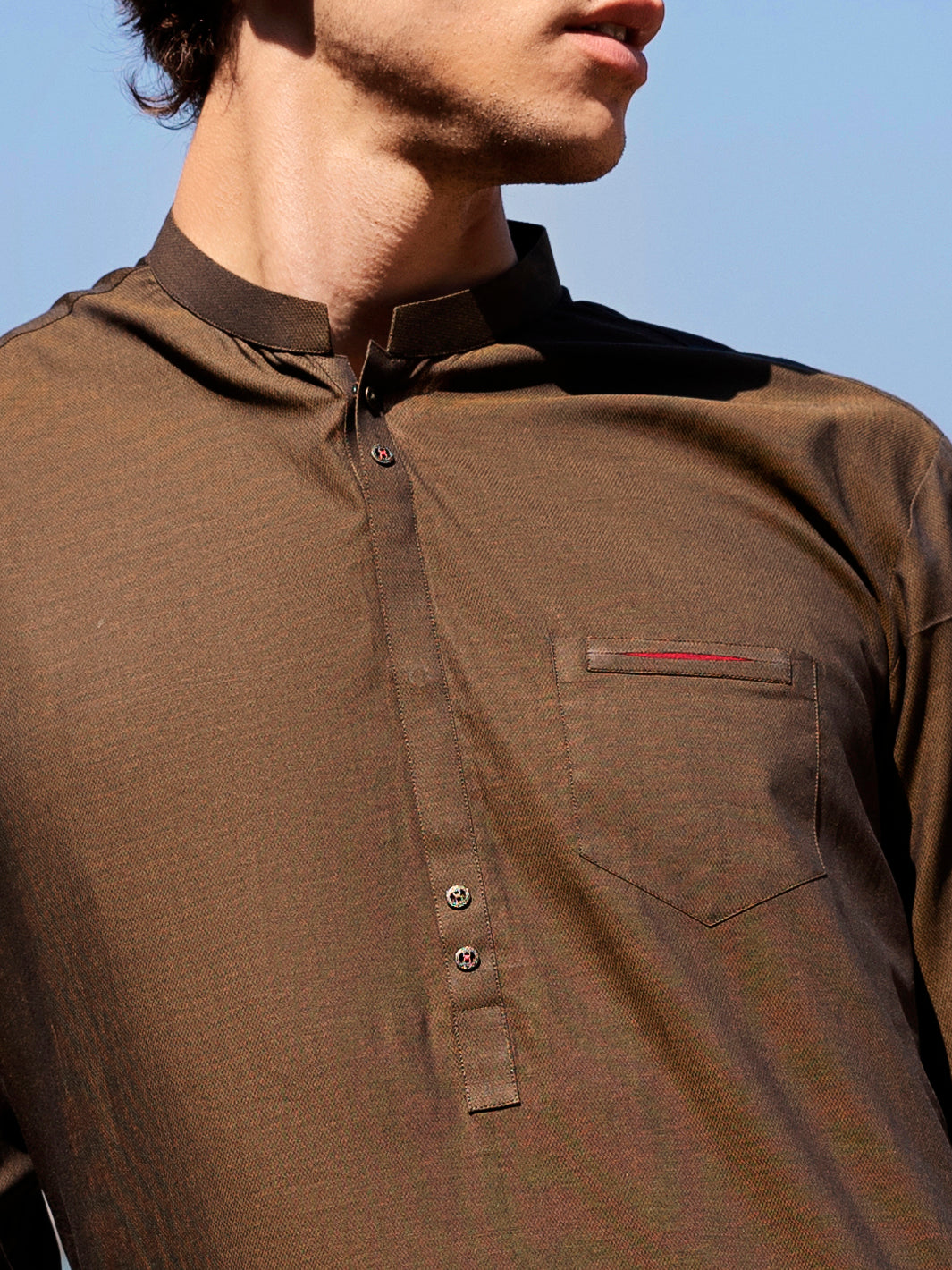Olive Green Kurta - AL-K-939