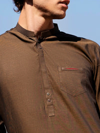Olive Green Kurta - AL-K-939