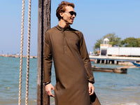 Olive Green Kurta - AL-K-939