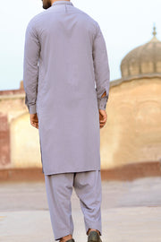 Grey Blended Kameez Shalwar - AL-KS-2267